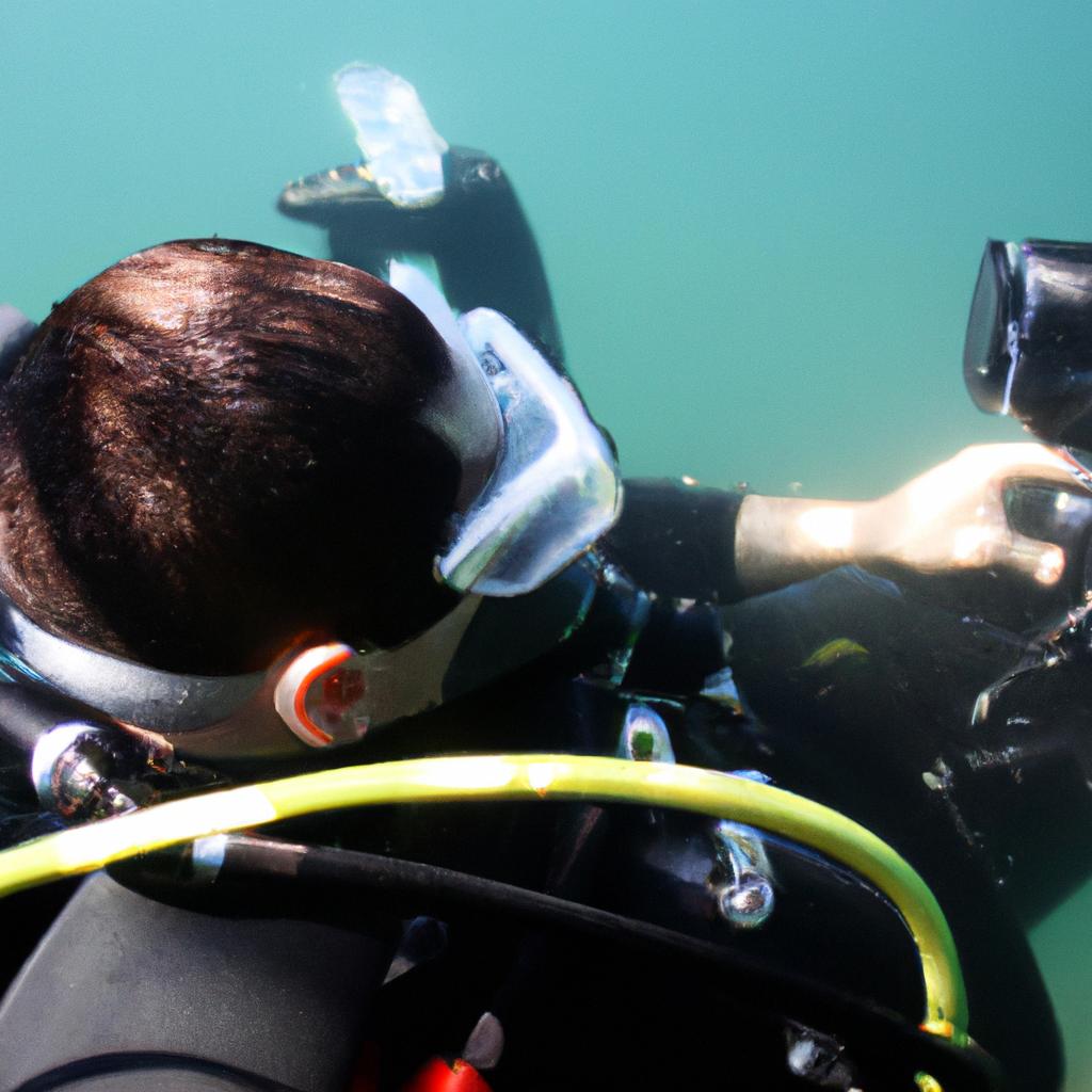 Person training for underwater inspection